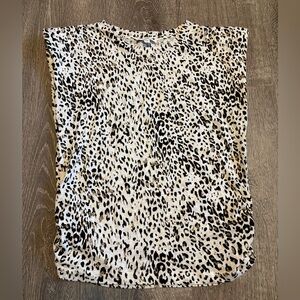 Mittoshop Black and White Leopard Muscle Tee